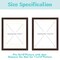 11x14 Picture Frame with Mat for 8x10 Photo - High Definition Glass Wide Molding - Preinstalled Wall Mounting Hardware (Brown, 1 Pack)